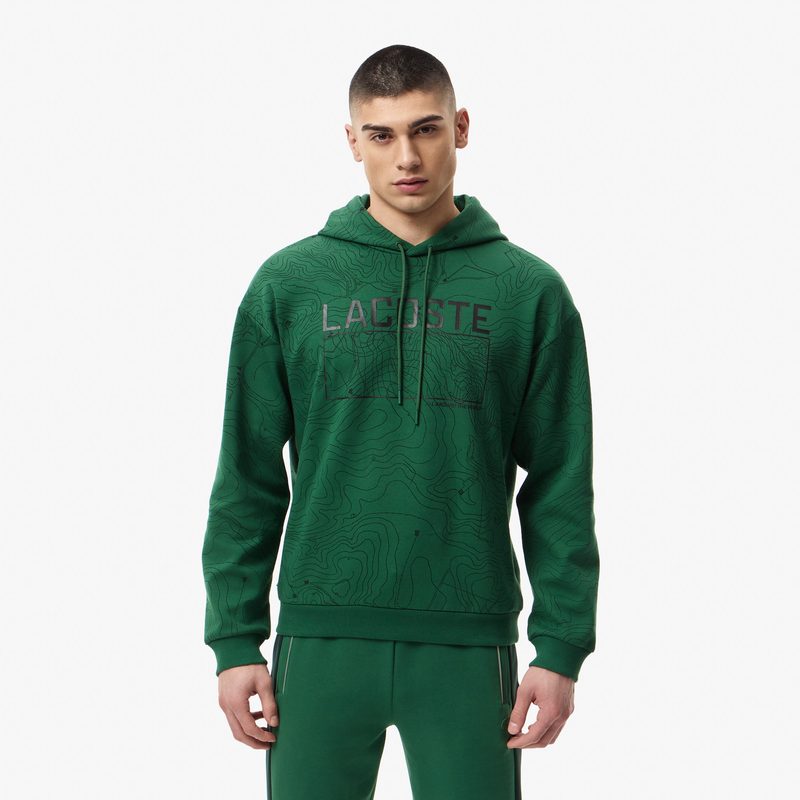 Мужской хлопковый свитшот Lacoste оверсайз