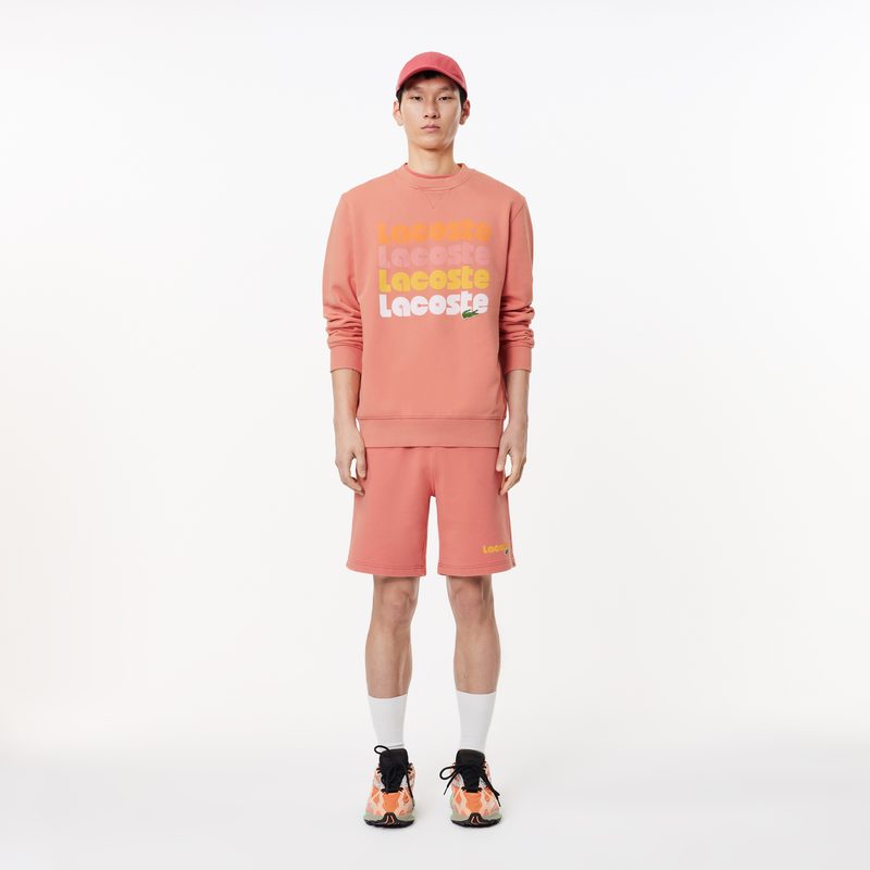 Мужской флисовый свитшот Lacoste с принтом 4
