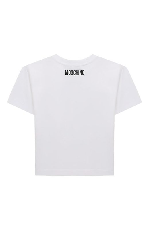 Хлопковая футболка Moschino 2