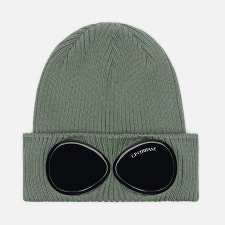 Шапка C.P. Company Cotton Goggle Lenses, цвет оливковый