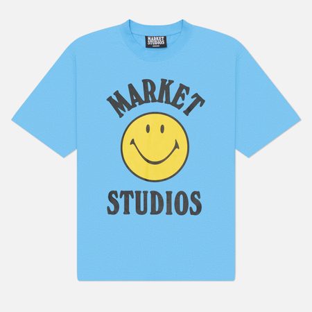 Мужская футболка MARKET Smiley Mood, цвет голубой