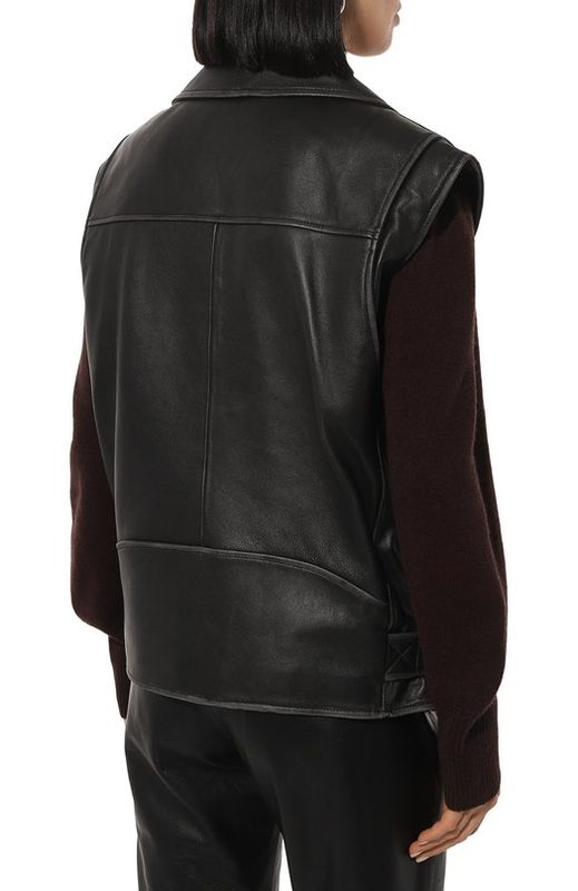 Кожаный жилет Weekend Max Mara 4