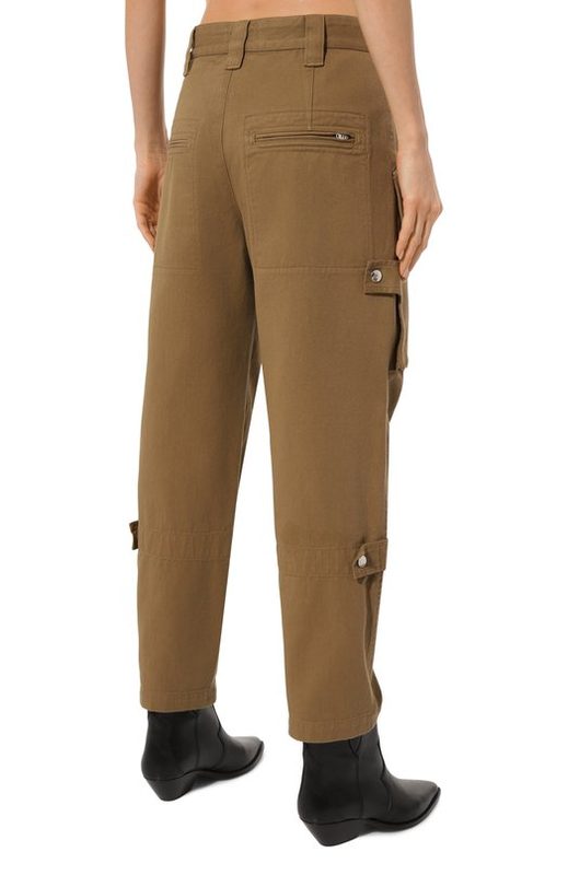 Хлопковые брюки-карго Isabel Marant Etoile 4