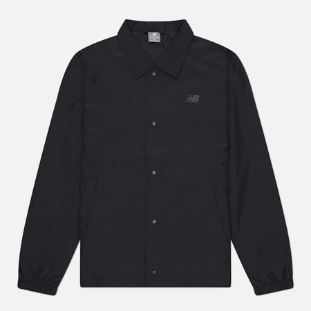 Мужская куртка ветровка New Balance Lightweight Coaches, цвет чёрный