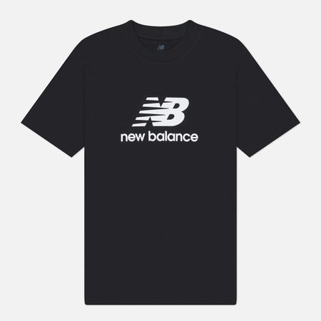 Мужская футболка New Balance Sport Essentials Logo, цвет чёрный
