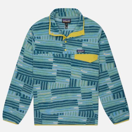 Мужская толстовка Patagonia Lightweight Synchilla Snap-T Pullover, цвет голубой
