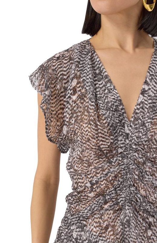 Топ из вискозы и шелка Isabel Marant 5