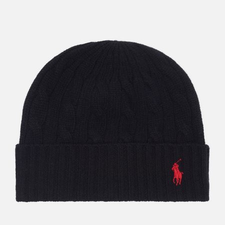 Шапка Polo Ralph Lauren Classic Cable, цвет чёрный
