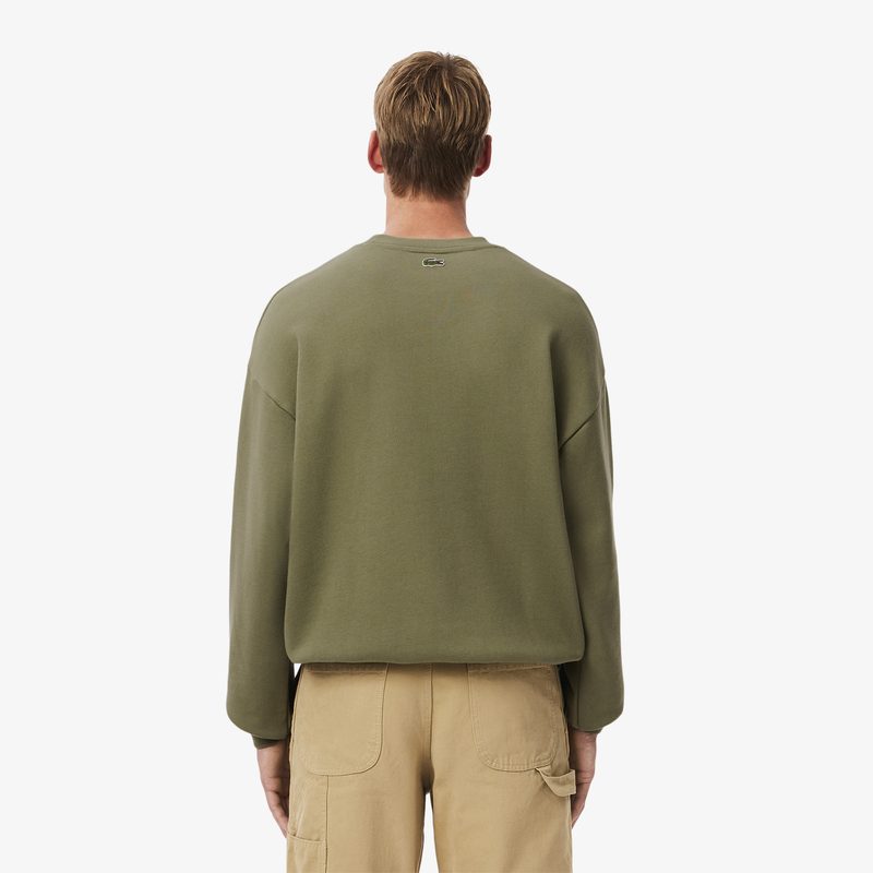 Мужская флисовая толстовка Lacoste свободного кроя 2