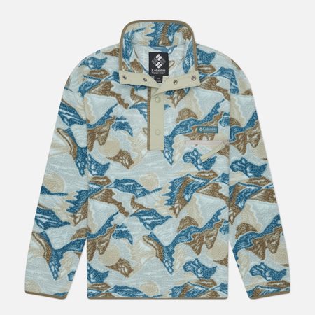 Мужская толстовка Columbia Sportswear Helvetia II Printed Half Snap Fleece, цвет синий