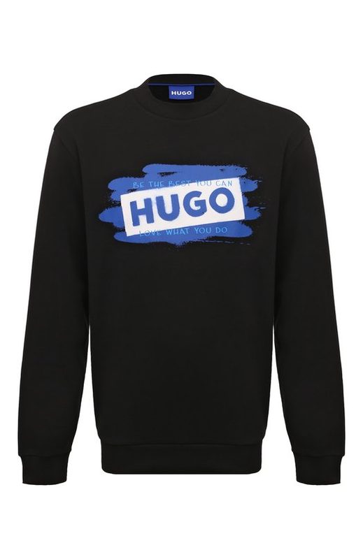 Хлопковый свитшот HUGO Blue