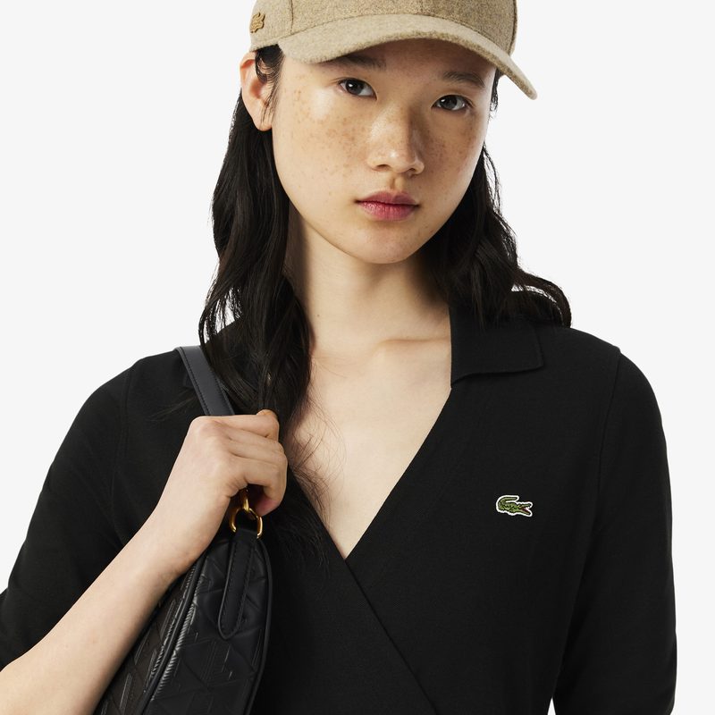Эластичное хлопковое платье Lacoste 3