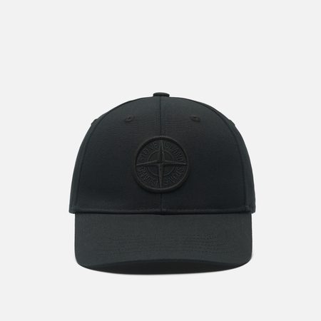 Кепка Stone Island Cotton Reps Compass Embroidery, цвет чёрный