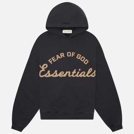 Мужская толстовка Fear of God ESSENTIALS Training 90's Hoodie, цвет чёрный