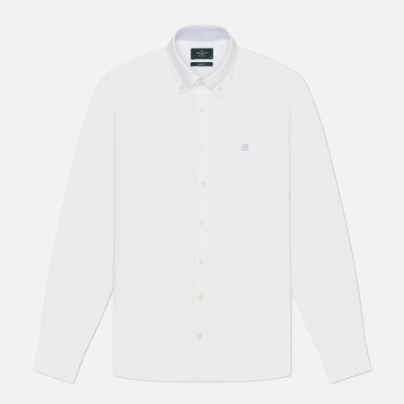 Мужская рубашка Hackett Heritage Oxford Box Logo, цвет белый