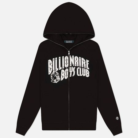 Мужская толстовка Billionaire Boys Club Arch Logo Full Zip Through Hoodie, цвет чёрный