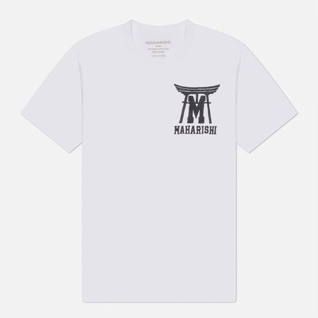 Мужская футболка maharishi Temple M Vintage, цвет белый