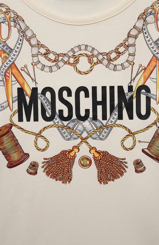Хлопковая футболка Moschino 3