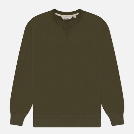 Мужская толстовка Uniform Bridge Basic Crew Neck, цвет зелёный
