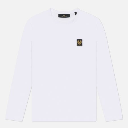 Мужской лонгслив Belstaff Crew Neck, цвет белый