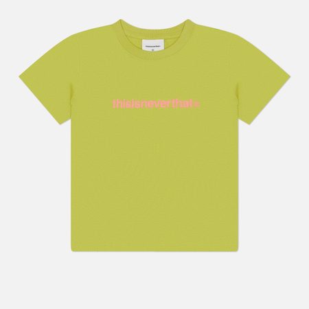 Женская футболка thisisneverthat T-Logo SS26, цвет зелёный