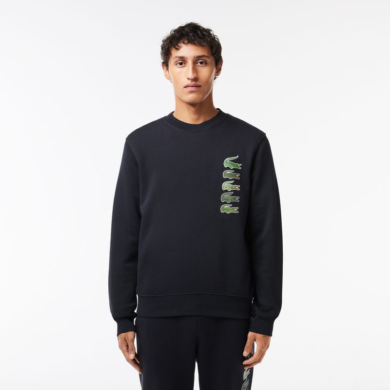 Мужской хлопковый свитшот Lacoste с флисом