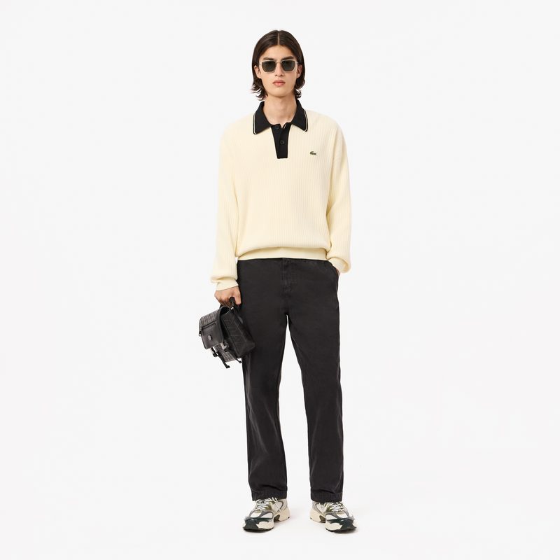 Мужские хлопковые брюки Lacoste свободного кроя