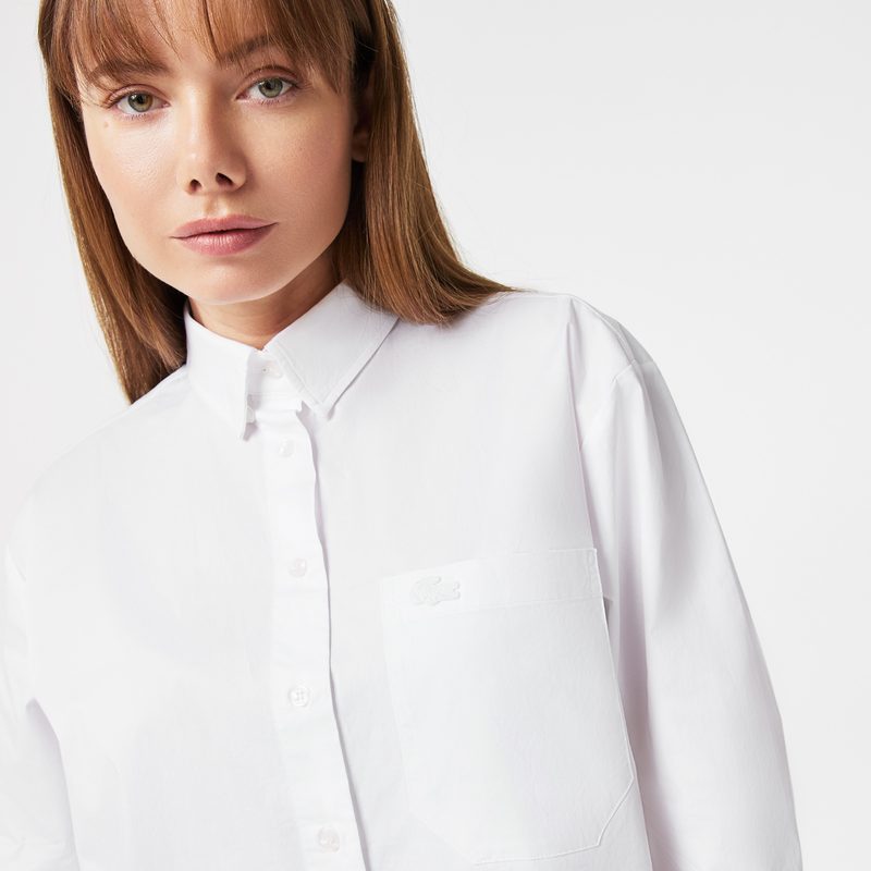 Женская рубашка Lacoste оверсайз 3