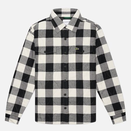 Мужская рубашка Lacoste Relaxed Fit, цвет чёрный