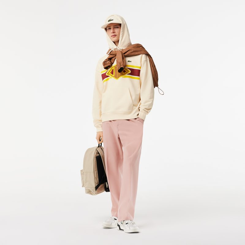 Мужское хлопковое худи Lacoste свободного кроя 3