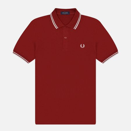 Мужское поло Fred Perry M3600 Twin Tipped, цвет красный