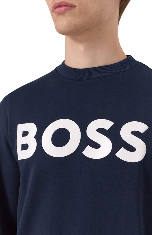 Хлопковый свитшот BOSS Orange 5