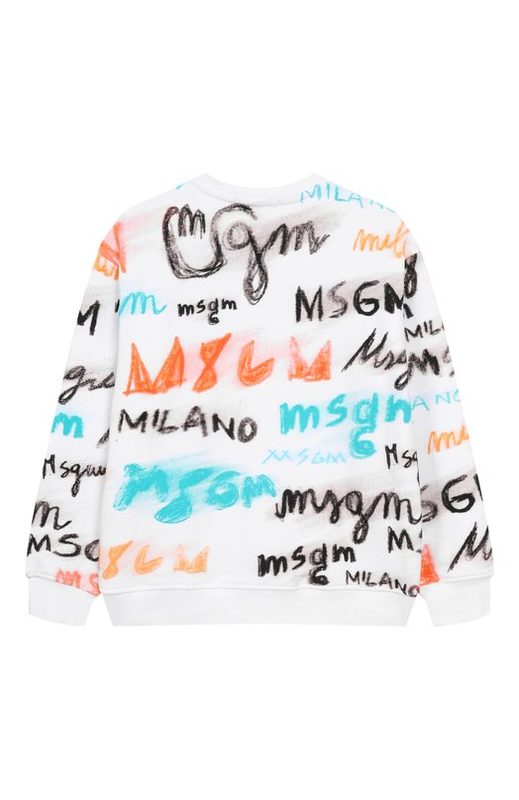 Хлопковый свитшот MSGM kids 2