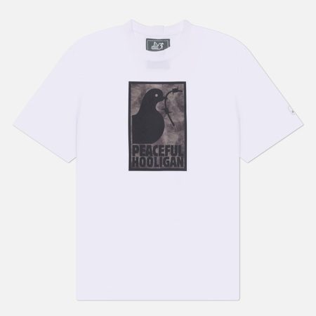 Мужская футболка Peaceful Hooligan Framed Camo, цвет белый
