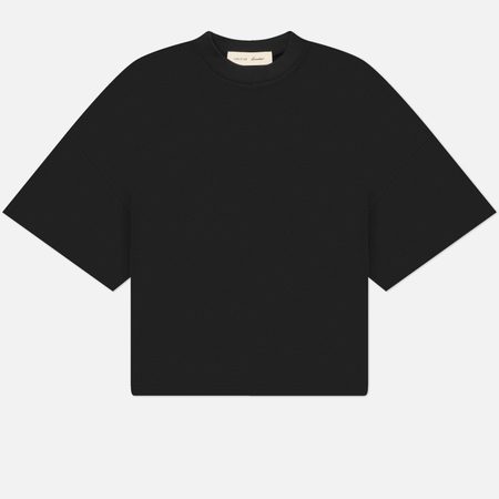 Женская футболка Fear of God ESSENTIALS Boxy, цвет чёрный