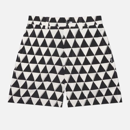 Мужские шорты Neighborhood Triangle Pattern, цвет белый