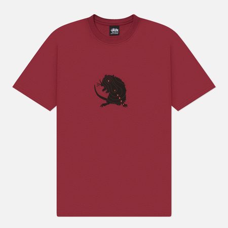 Мужская футболка Stussy Long Range, цвет бордовый
