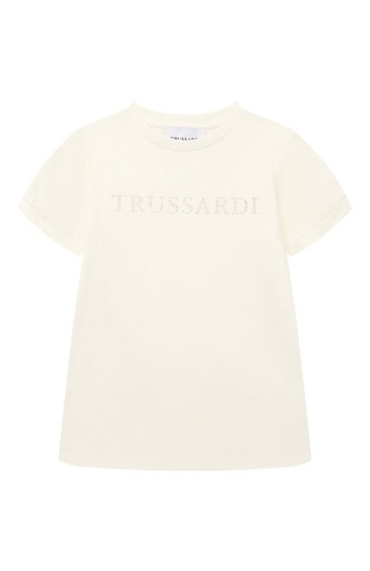 Хлопковая футболка Trussardi junior