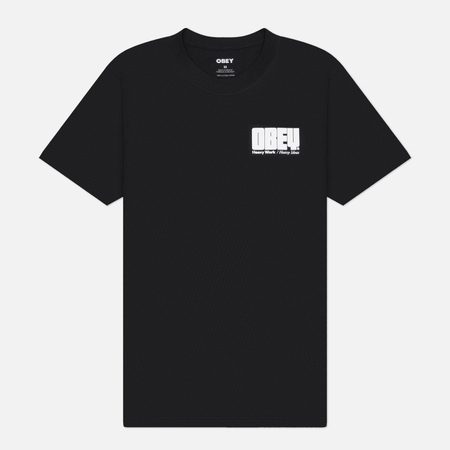 Мужская футболка OBEY Heavy Ideas, цвет чёрный