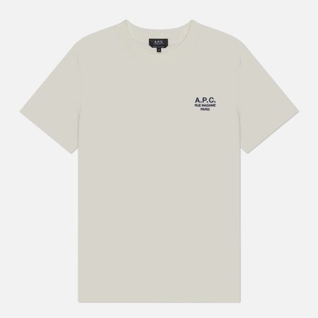 Мужская футболка A.P.C. Standard Rue Madame GOTS, цвет белый
