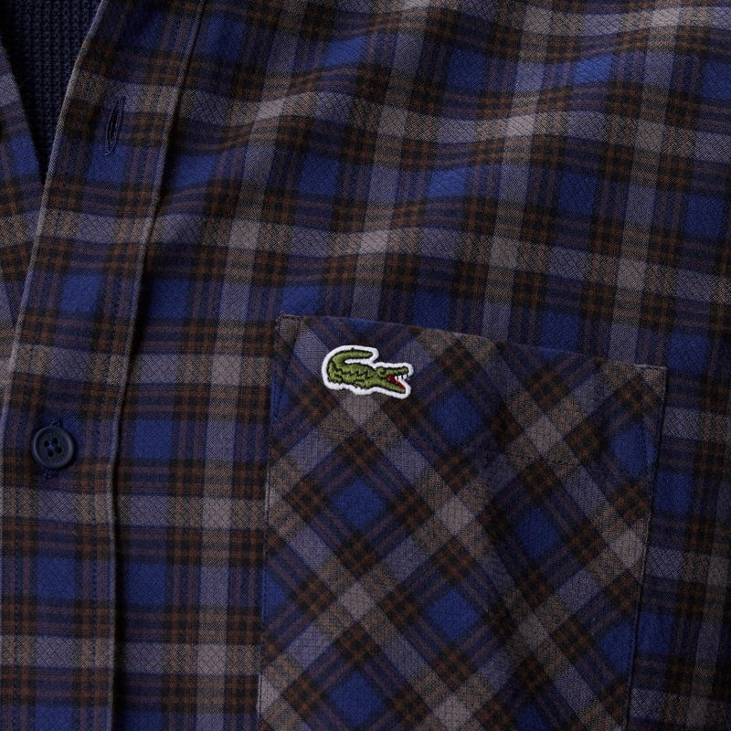 Мужская хлопковая рубашка Lacoste стандартного кроя 5