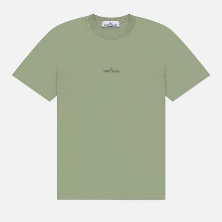 Мужская футболка Stone Island Institutional One, цвет зелёный