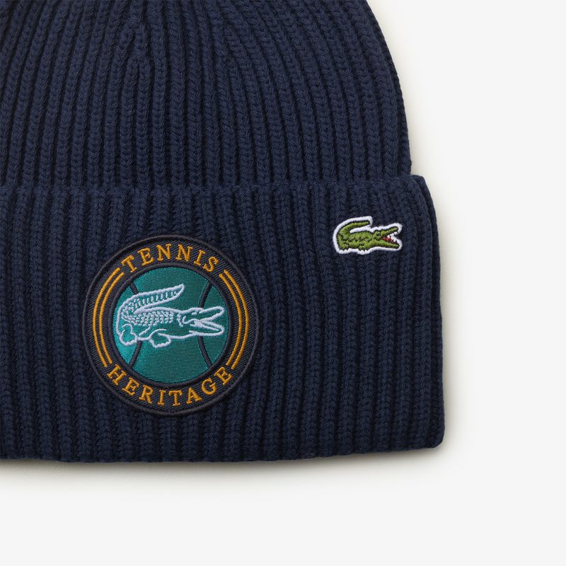 Вязаная шапка Lacoste 2