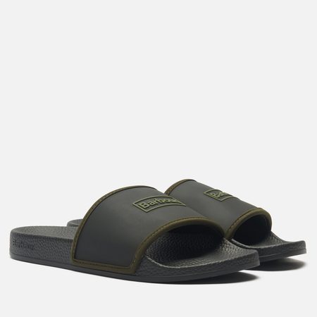 Мужские сланцы Barbour Cresswell Slider, цвет чёрный