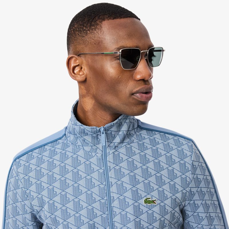 Мужская жаккардовая толстовка Lacoste PARIS с монограммой 3