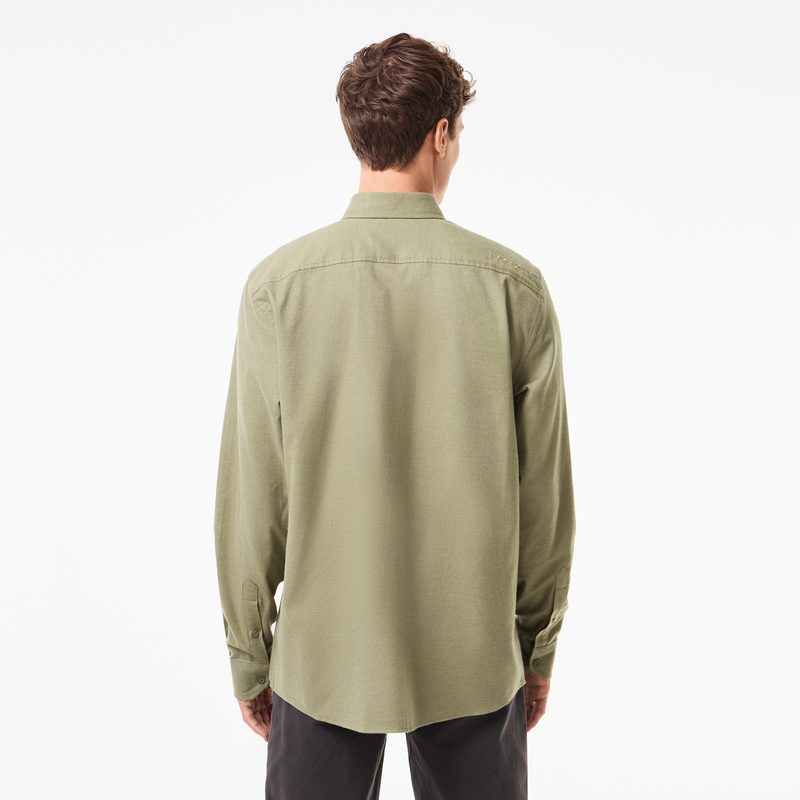 Мужская рубашка Lacoste из смеси хлопка и шерсти 2