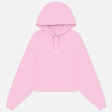 Женская толстовка MSGM Micrologo Cotton, цвет розовый