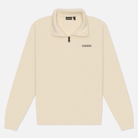Мужская толстовка Napapijri Small Box Half-Zip, цвет бежевый