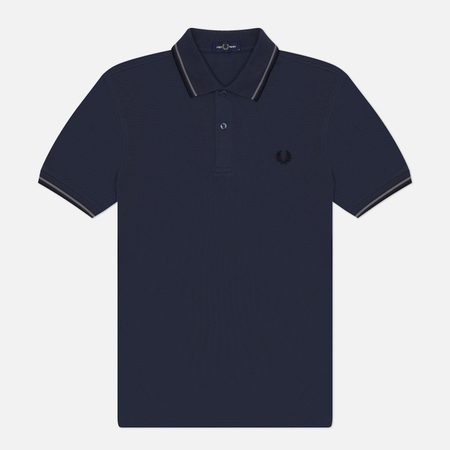 Мужское поло Fred Perry M3600 Twin Tipped, цвет синий
