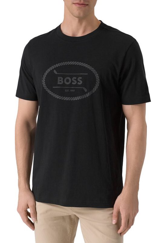 Хлопковая футболка BOSS Green 3